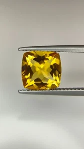 A VERY BEAUTIFUL AND VERY ATTRACTIVE 3.16cts CITRINE CUSHION SHAPE - Picture 1 of 5