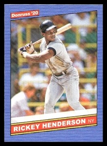 2020 Donruss #219a Rickey Henderson New York Yankees  Baseball card