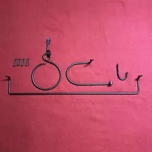 Minimalist Simple Hand Forged Wrought Iron Bath Set 4 pieces made by me in WV. - Picture 1 of 8