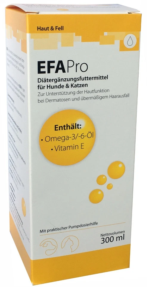 EFA Pro für Hunde & Katzen 300ml Fell Pflege Haarverlust (58,30€/1L) EFAPRO - Bild 1 von 1