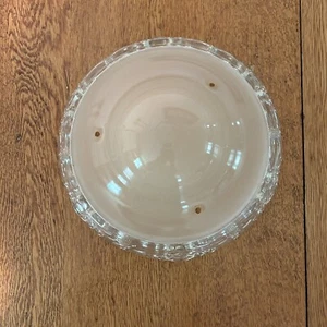 Vintage Art Deco Ceiling Light Lamp Fixture Glass Shade Chandelier Beige 10" - Picture 1 of 7
