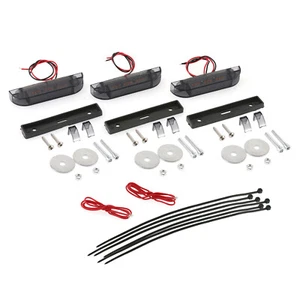 Kit de luces marcadoras LED ámbar ahumado de 3 piezas para capó Toyota Tundra 14-21 cuchara - Imagen 1 de 12