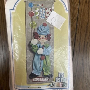 Kit colgante de pared 3D vintage payaso diviértete por carrusel nuevo sellado - Imagen 1 de 7