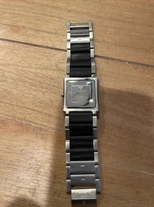 Vintage GUESS Silver Watch Works Black Freestyle Days - Picture 1 of 1