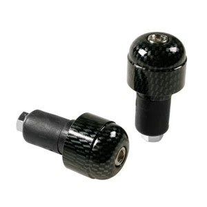 COPPIA STABILIZZATORI PER MOTO CARBON CONTRAPPESI BILANCIERI MANUBRIO SCOOTER - Foto 1 di 2