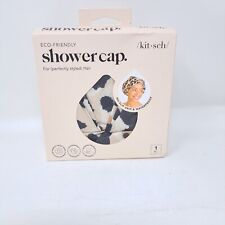 2x Kit-sch Shower Cap for Women Waterproof No Slip Grip Gift Idea