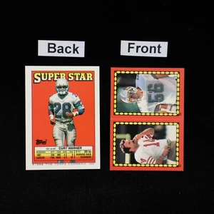 1988 Curt Warner #21 Back #62 / 220 Ray Wersching / John Offerdahl Front Sticker - Picture 1 of 1