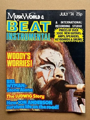 ROY WOOD BEAT INSTRUMENTAL MAGAZINE JULY 1974 - ROY WOOD COVER with more inside  - Image 1 of 2