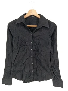 VERO MODA Camisa de manga larga Mujeres Camisa de vestir Talla EU 36 negro - Imagen 1 de 5