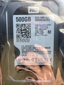 WD5003AZEX 500GB 3,5" WD Black HDD – 7200RPM, 00MK2A0 - Bild 1 von 5