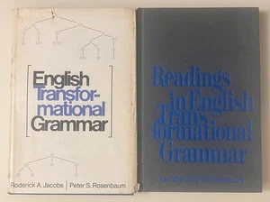 English Transformational Grammar & Readings Jacobs Rosenbaum Linguistics HC Set - Imagen 1 de 21