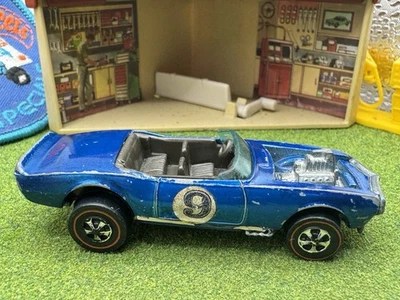 1969 Hot Wheels Redline Light My Firebird синий гонконгский серый Int. - Изображение 1 из 4