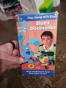 Blue's Clues Blue's Discoveries VHS 1999 Nick Jr Orange Tape Nickelodeon Works - Bild 1 von 7