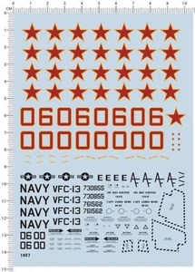 Super Detail Up USN F-5 Tiger VFC-13 Taxis NAS Fallon Fighter Modellbausatz Aufkleber - Bild 1 von 3