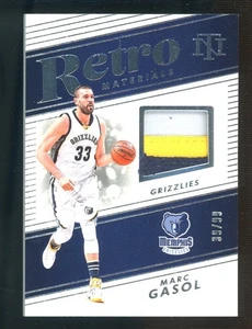 2024-25 National Treasures Retro Materials Marc Gasol GU 3-Color Patch /99 - Picture 1 of 2