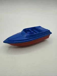 Strombecker Hitch-Up #5024 Blue and Red Plastic Boat - Picture 1 of 11