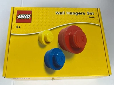 Lego Wall Hangers Set 4016 New In Box Primary colors Fun Decorative Hooks - Image 1 of 4