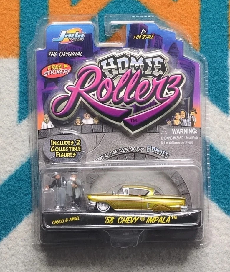 Jada Toys Homie Rollerz ‘39 Chevy Master Deluxe 1939 Chevrolet 2 Homies Figures