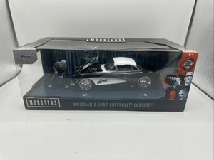 NEU Jada Universal Monsters 1:24 1957 Chevy Corvette Die-Cast Car & Wolfman - Bild 1 von 14