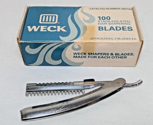 Lotto di 100 lame per rasoio vintage Diane Hair Shaper e acciaio inox WECK - Foto 1 di 13