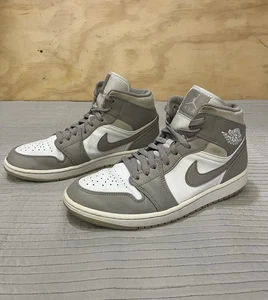 Nike Air Jordan 1 Tenis Medianos Lino Universitario Gris Hueso 554724-082 Para Hombres Talla 9 - Imagen 1 de 12