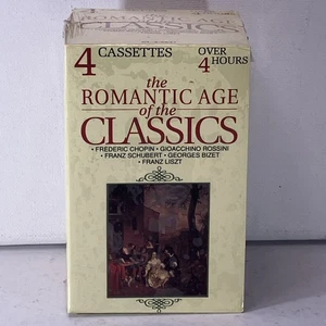 Romantic Age of the Classics  4 Cassette Set 1992 Over 4 Hours Brand New Sealed - Foto 1 di 6