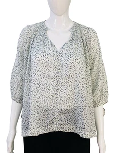 Doen Women Designer Floral Printed Pleated Cotton Blouse Shirt Tunic Top Size XL - Picture 1 of 15