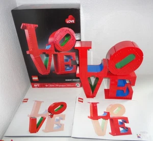 LEGO Art Robert Indiana LOVE Set 31214 Completo di Scatola e Istruzioni - Foto 1 di 1