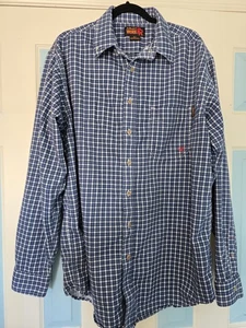 Ariat Work FR Camicia Uomo XL Alta XLT Manica Lunga HRC2 Plaid Bottone Resistente alla Fiamma - Foto 1 di 16