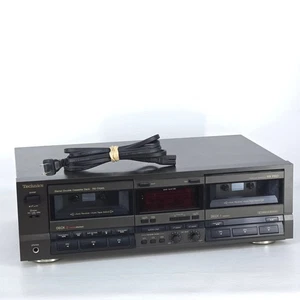 Vintage Technics RS-TR355 Doble Cassette Deck HX Pro Auto Reverso Probado Funciona - Imagen 1 de 17