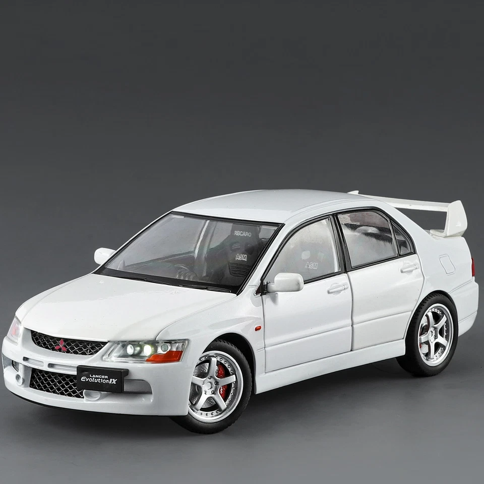 1:24 Diecast Vehicle for Mitsubishi Lancer EVO IX Model Car Toy Sound Light Toy - Image 1 of 4