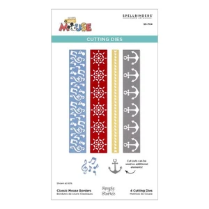 Spellbinders Die ~ Bordes de ratón clásicos ~ S5-704 ~ Colección de ratón clásico - Imagen 1 de 4