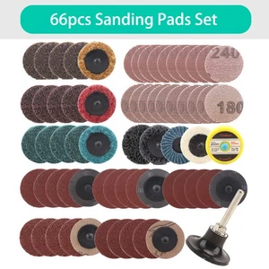 66Pcs 2" Roloc Type R Roll Lock Quick Change Discs For Die Grinder Sanding Pads - Bild 1 von 6