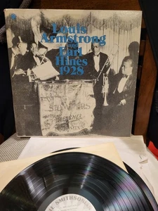 Louis Armstrong & Earl Hines 1928 - Mint/NM 2 Lp Set & Book - Smithsonian 1975 - Picture 1 of 15