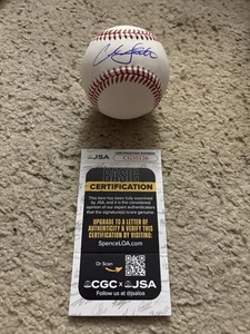 CLEVELAND GUARDIANS CADE SMITH FIRMADO RAWLINGS ROMLB PELOTA DE BÉISBOL CERTIFICADO DE AUTENTICIDAD JSA - Imagen 1 de 4