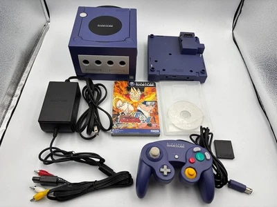 Console Nintendo GameCube Violet Gameboy Player Set Japan DOL-001 Testée - Photo 1/4