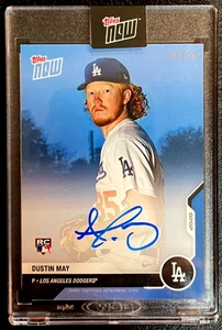 2020 Topps Now Road to Opening Day Blue Dustin May Auto #OD-417B Rookie LA RC - Picture 1 of 3