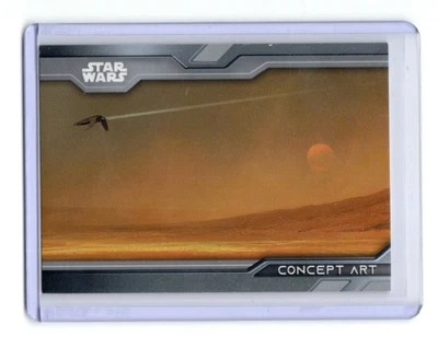 Star Wars Obi-Wan Kenobi SILVER Parallel Concept Art Chase Card CA-1 #02/25 - Image 1 of 4