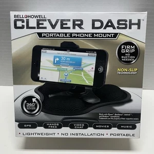Support téléphone Bell+Howell Clever Grip-Pro Dash Mount jusqu'à 6,3 pouces de large téléphones - Photo 1 sur 6