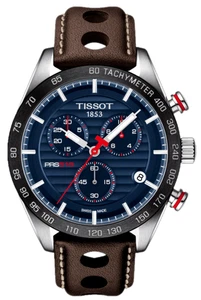 Tissot T-Sport PRS 516 blaues Zifferblatt Lederband Herrenuhr T100.417.16.041.00 - Bild 1 von 7
