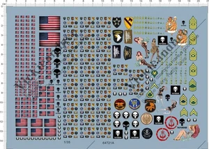 Casco Escala 1/35 Todas las Tallas Bandera EE. UU. Collar Brassard Insignia Modelo Kit Calcomanía Agua - Imagen 1 de 2