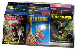 Vintage GURPS Steve Jackson Games 14PB Book Lot Strategy 1989 1990+ RPG VHTF - Picture 1 of 6