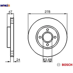 2x BRAKE DISC 0 986 478 427 FOR FORD AUSTRALIA NGA 2.0L 4cyl MONDEOSEA 2.5L 6cyl - Picture 1 of 10