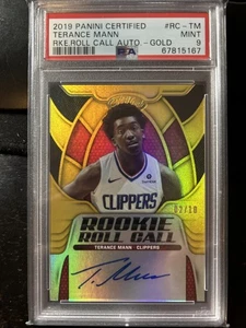 TERANCE MANN 2019-20 Certified AUTOGRAPH RC AUTO PSA 9 Gold /10 Bb - Picture 1 of 1