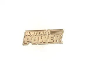 Nintendo Power Logo Pin 2001 E3 Exclusive Convention Promo Pin NES Silver Tone - Picture 1 of 3