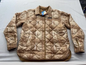 Neu Columbia Longhorn Ridge WENDE-Shirtjacke Shacket hellbraun Größe Medium für Damen - Bild 1 von 14