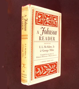 A JOHNSON READER • E. L. McAdam, & G. Milne • 1966  First  Modern Library #363 - Picture 1 of 9