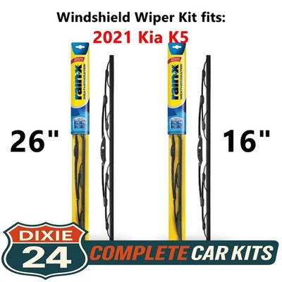 Rain-X Weatherbeater Windshield Wiper Kit fits: 2021 Kia K5 (26" & 16") Foto 1 de 4