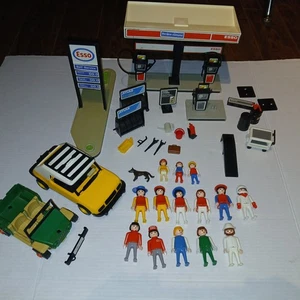 PLAYMOBIL ESSO STATION 3434 LOT LOOSE INCOMPLETE 1981 - Bild 1 von 4