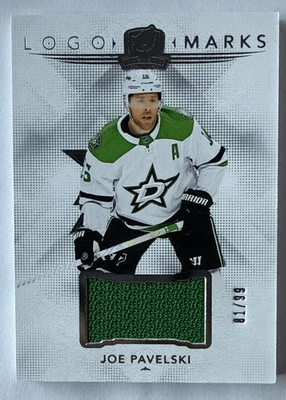 JOE PAVELSKI 2024-25 кубок логотип знаки /99 Джерси #81/99 UD Upper Deck #LM-JP! - Изображение 1 из 2